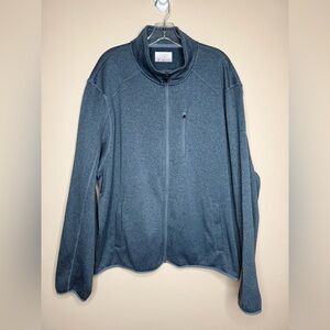 Ocean Coast Blue Gray Full-Zip Cardigan Sweater Size XL